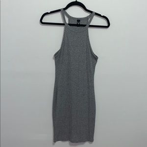 Charcoal Bodycon Mini Dress